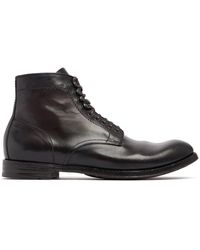 Officine Creative - Anatomia Leather Lace-Up Boots - Lyst