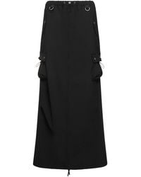 Coperni - Tailored Cool Wool Blend Cargo Skirt - Lyst