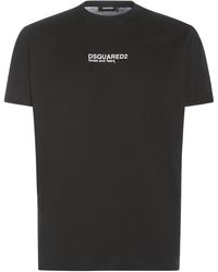 DSquared² - Logo Printed Cotton Jersey T-Shirt - Lyst