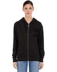 MAKE MONEY NOT FRIENDS Felpa In Cotone Con Cappuccio - Nero