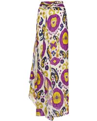 Ralph Lauren Collection - Jovanna Linen Blend Gauze Pencil Skirt - Lyst