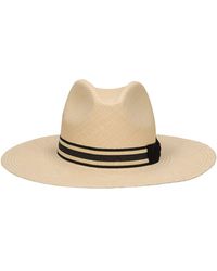 Borsalino - Andrea Raffia Straw Panama Hat - Lyst