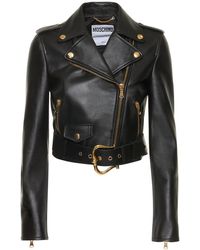 Moschino Leather jackets for Women | Online Sale up to 49% off | Lyst
