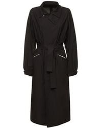 Yohji Yamamoto - Cotton Midi Trench Coat - Lyst