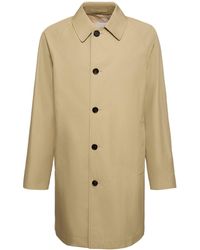 Burberry - Long Cotton Raincoat - Lyst