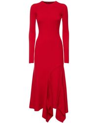 Y. Project - Asymmetric Jersey Long Sleeve Dress - Lyst