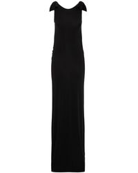 Nina Ricci - Open Back Jersey Long Dress W/ Bows - Lyst