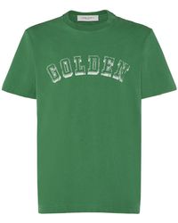Golden Goose - T-shirt en coton journey - Lyst