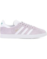 lilac gazelle suede trainers