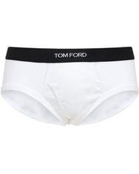 Tom Ford Baumwolle 2er-pack Unterhosen Aus Stretch-baumwolle in Schwarz für Herren Herren Bekleidung Unterwäsche Boxershorts und Slips 