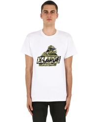 X-Large T-shirt Aus Baumwolljersey Mit Druck "camo Og" - Weiß