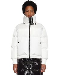 Moncler Piumino "Inde" In Nylon Tecnico - Bianco