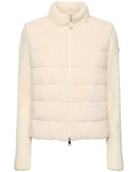 Moncler - Teddy Capsule Wool Down Cardigan Jacket - Lyst