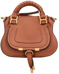 Chloé - Mini Marcie Leather Top Handle Bag - Lyst