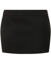 Wardrobe NYC - Wool Mini Skirt - Lyst
