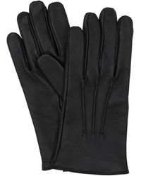 Mario Portolano Leather Touch Gloves - Black