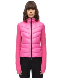 3 MONCLER GRENOBLE Piumino In Techno Tessuto E Nylon Stretch - Rosa