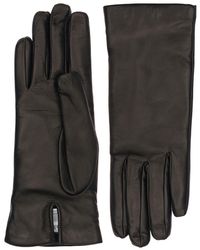 Max Mara Spalato Short Leather Gloves - Black