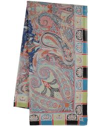 Etro - Bombay Pallade Printed Silk Scarf - Lyst