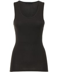 Wardrobe NYC - Ribbed Cotton Jersey Tank Top - Lyst