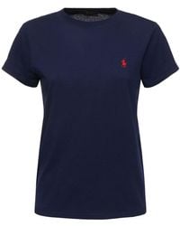 Polo Ralph Lauren - Camiseta de jersey de algodón con logo - Lyst