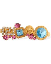 Versace Bobby Pin W/ Crystals - Mehrfarbig