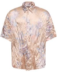 Acne Studios - Crinkled Short Sleeve Shirt - Lyst