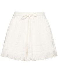 Zimmermann - Alight Cotton Toweling Shorts - Lyst