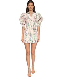 Isabel Marant Minikleid Aus Crepe De Chine "farah" - Weiß