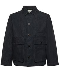 Lemaire - Boxy Cotton Denim Jacket - Lyst