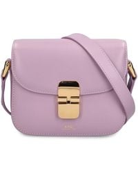 A.P.C. - Mini Grace Leather Shoulder Bag - Lyst