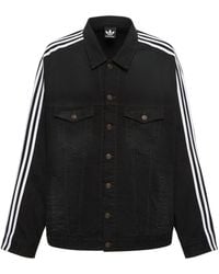 Balenciaga - Adidas Cotton Denim Jacket - Lyst