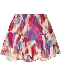 Isabel Marant - Jocadia Printed Cotton Mini Skirt - Lyst
