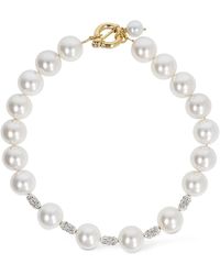Timeless Pearly - Halsband Mit Perlen Und Kristallen - Lyst