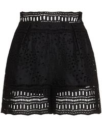 Ermanno Scervino - ハイウエストレースショートパンツ - Lyst