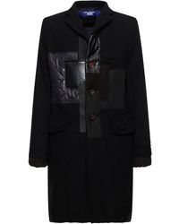 Junya Watanabe - Cappotto in lana patchwork - Lyst