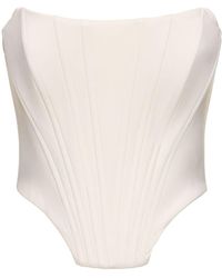 GIUSEPPE DI MORABITO - Stretch Wool Bustier Top - Lyst