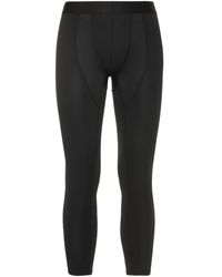 CDLP Recycled Poly Blend Base Layer Trousers - Black