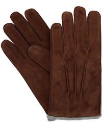 Mario Portolano Handtasche Aus Wildleder - Braun