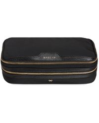 Womens Bags Makeup bags and cosmetic cases Anya Hindmarch Synthetic Recycled Nylon Vanity Case in Black 