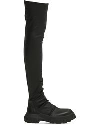 rick owens shoes knee high boots