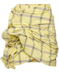 MSGM - Minifalda de popelina de algodón - Lyst