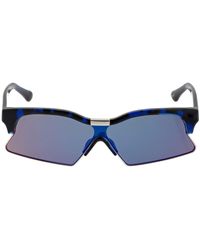 Marcelo Burlon Acetate Sunglasses W/ Mirror Lenses - Blau