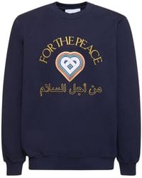 Casablancabrand - For The Peace Organic Cotton Sweatshirt - Lyst