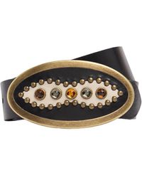 HTC - 4.2cm Rodeo Studded Leather Belt - Lyst