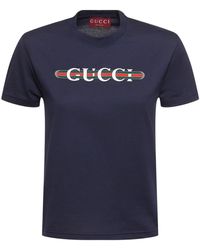 Gucci - T-shirt en jersey de coton new 70s - Lyst