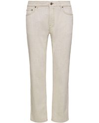 Etro - Cotton Denim Straight Jeans - Lyst
