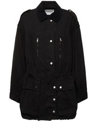 Isabel Marant - Joanna Oversized Cotton Gabardine Jacket - Lyst