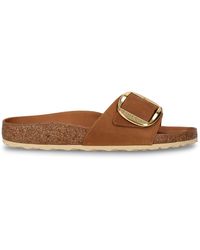 Birkenstock - Sandali madrig in pelle oliata con fibbia - Lyst