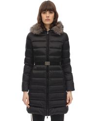 Moncler Daunenjacke Aus Satin "tinuv" - Schwarz